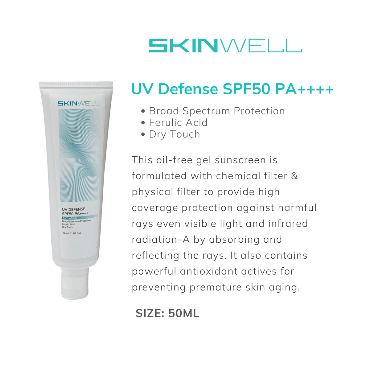 SKINWELL UV DEFENSE SPF50 PA++++